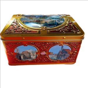 Vintage Nuremberg Tin Gingerbread Music Box (empty)